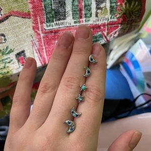 Moon and stars earrings